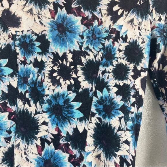 Guess Blue Daisy Bow Back Mini Dress - Picture 11 of 13